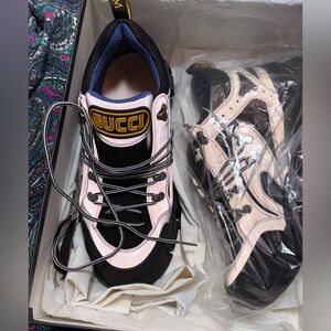 Gucci Black and Silver Sneakers